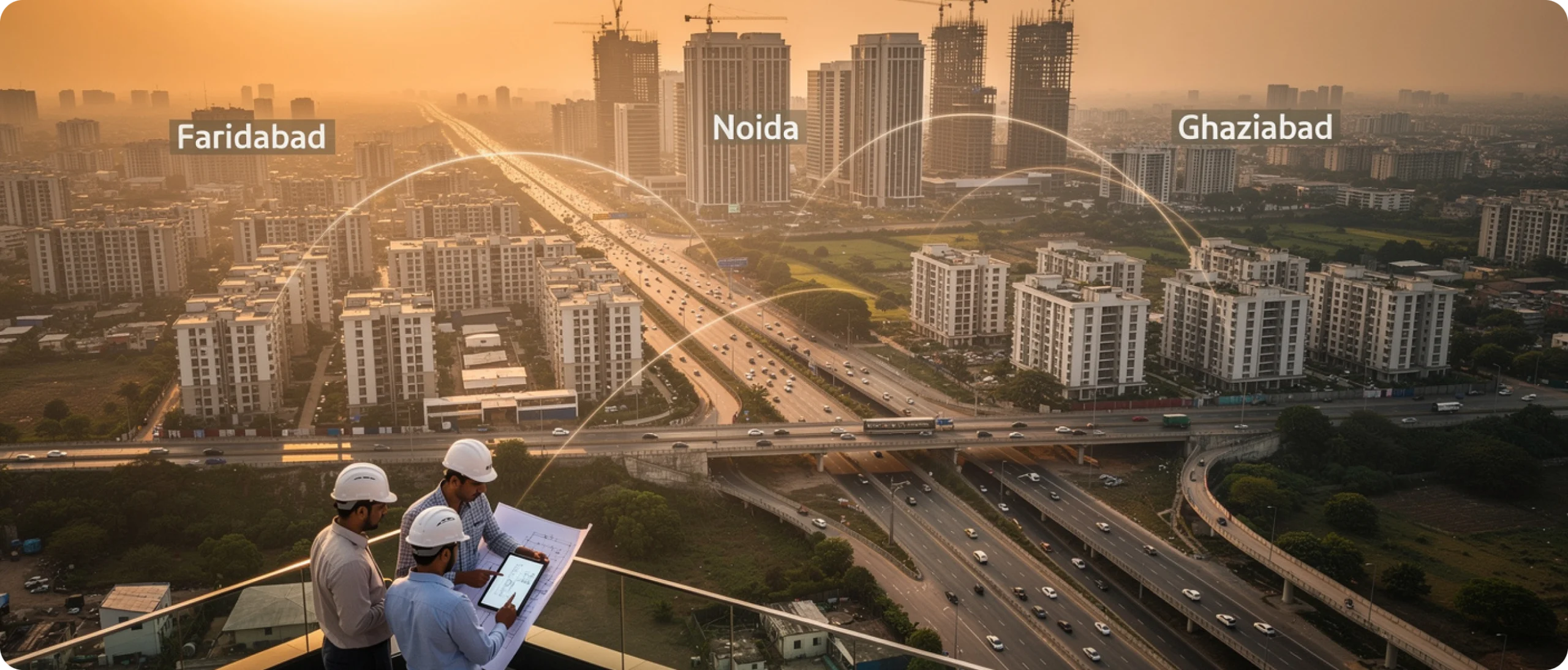Developers Shaping Growth Across Faridabad Noida and Ghaziabad