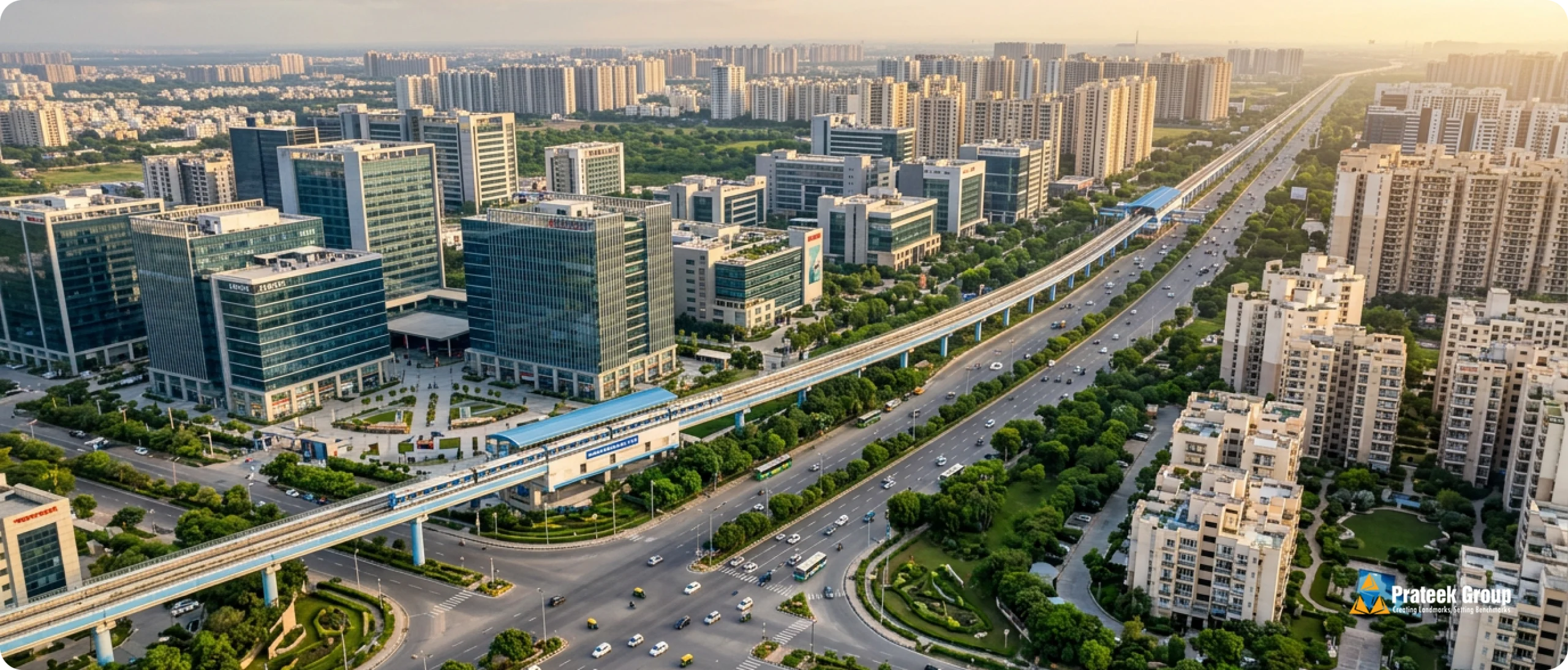 Noida Sector Sector And The Noida Expressway Chain